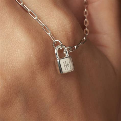 padlock lock key necklaces jewelry oak luna