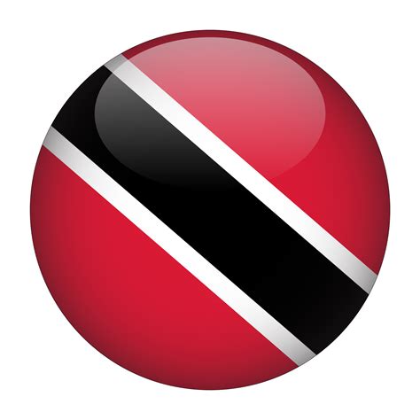 trinidad  tobago  rounded flag  transparent background