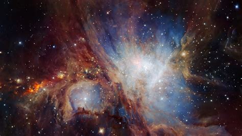 Download wallpaper: Infrared view of the Orion Nebula 1920x1080