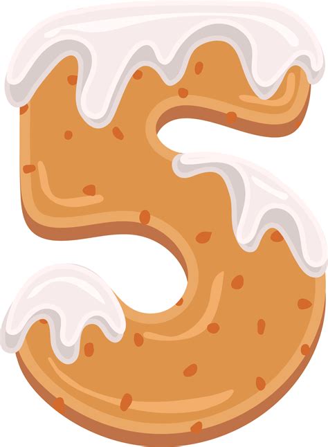 lettre 5 Police de caractère Nouveau année 27120280 PNG