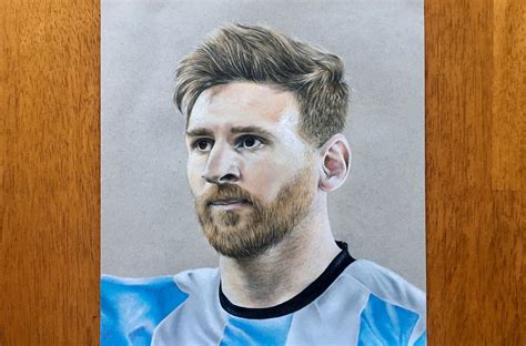 Lionel Messi Colored Pencil Drawing Signed Fine Art Print | Etsy