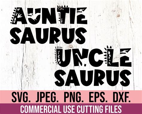 Dinosaur Birthday - Auntie Saurus Uncle Saurus - Birthday Family Shirt