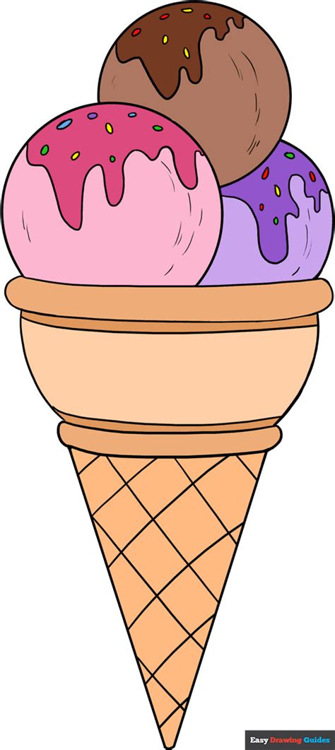 how to drawing ice cream