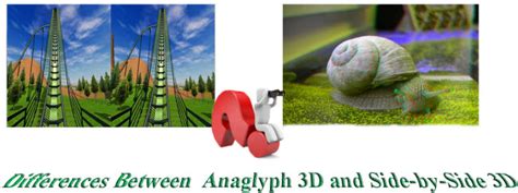 Differences Between Anaglyph 3D and Side-by-Side 3D