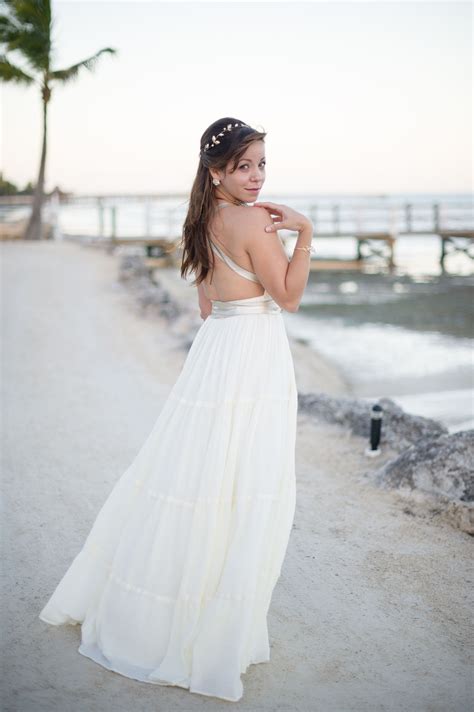 White Halter Racerback Shareen Mitchell Dress