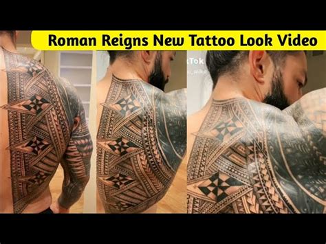 roman reigns tattoo roman reigns   tattoo work  video