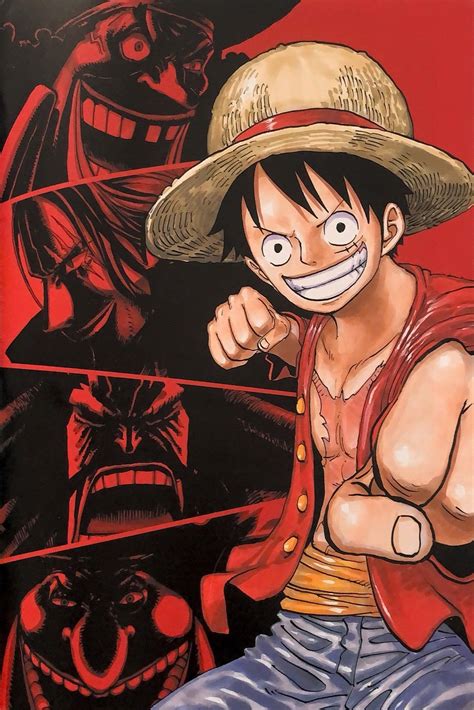 one piece official art luffy and the four emperors | One piece drawing