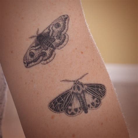 Emperor Moth temporary tattoo – Ali Chappell-Bates Art