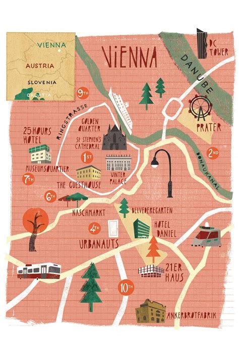 The 12 best things to do in Vienna | Vienna travel, Illustrated map, Vienna