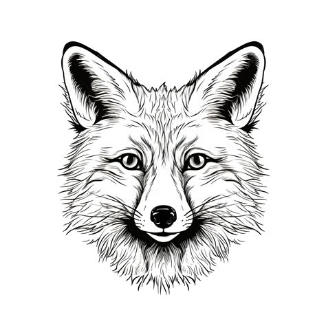 Fox Muzzle Smiling Line Drawing, Fox, Mammals, Wildlife PNG Transparent