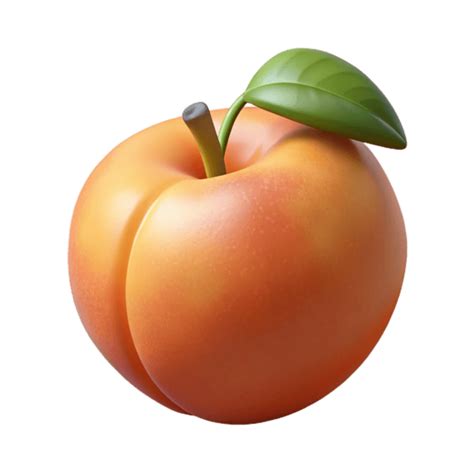 Peach Emoji PNGs for Free Download