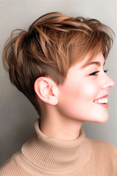 Pixie Haircut Front and Back Views