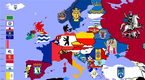 Flag map of European capital cities. : r/europe