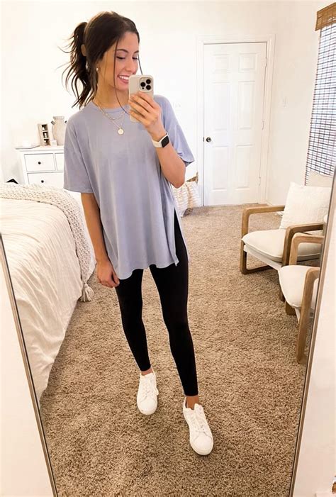 leggings  oversized tee  lululemon mom outfits leggings