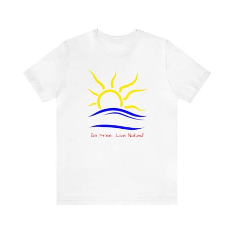 Naturist Symbol be Free... Live Naked Naturist Nudist Short Sleeve Tee