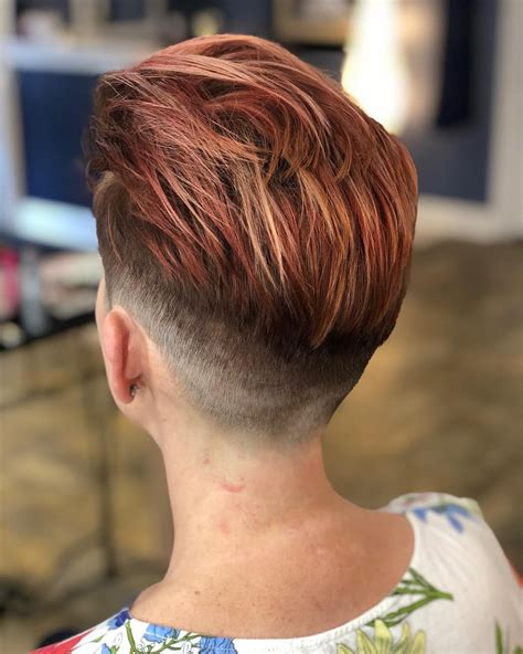 Bold highlights will transform the pompadour haircut modern 18