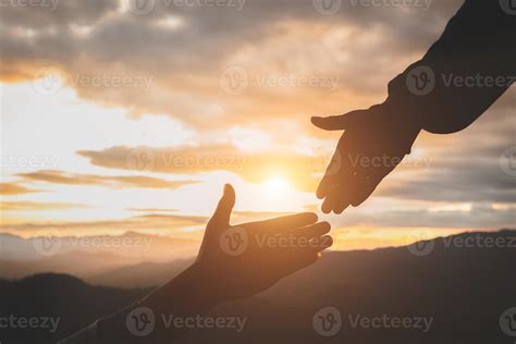 silhouette  helping hand concept  international day  peace god