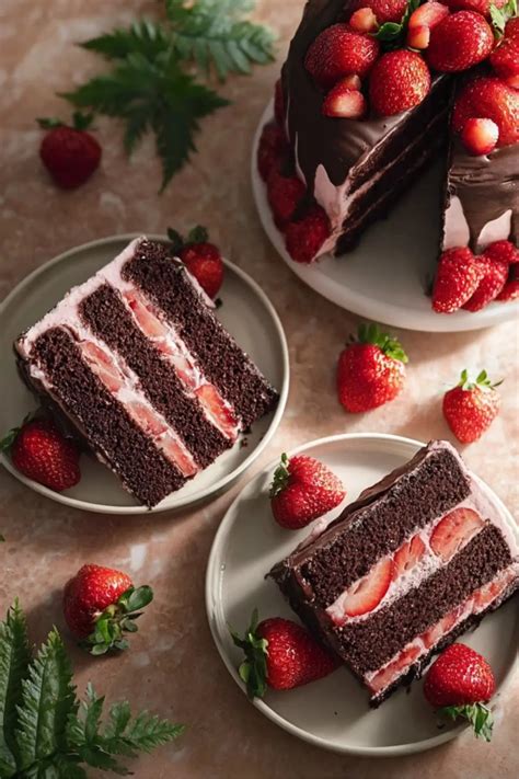 Strawberry Chocolate Cake - recipe maestro