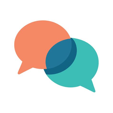 Two Overlapping Speech Bubbles Icon Indicating Conversation and