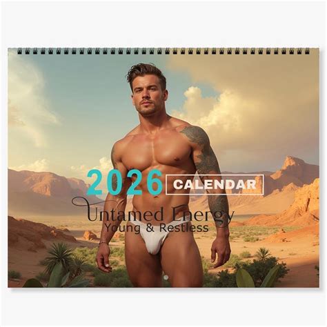 nude male calendars etsy