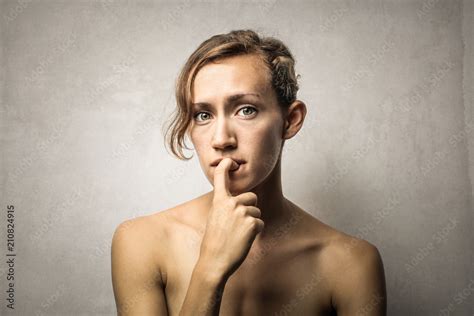 portrait  naked girl stock photo adobe stock