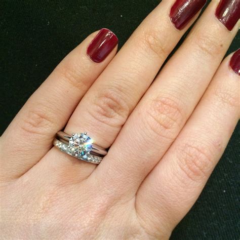 Wedding Band With Solitaire at Patricia Henderson blog