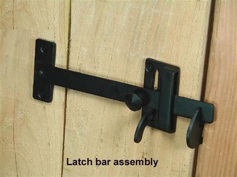 Gate Latch - Plain Rectangular Gate Thumb Latch with Matching Pull, Two ...
