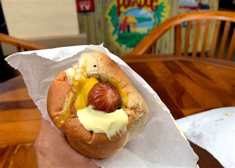 puka dog traditional hot dog  hawaii united states  america