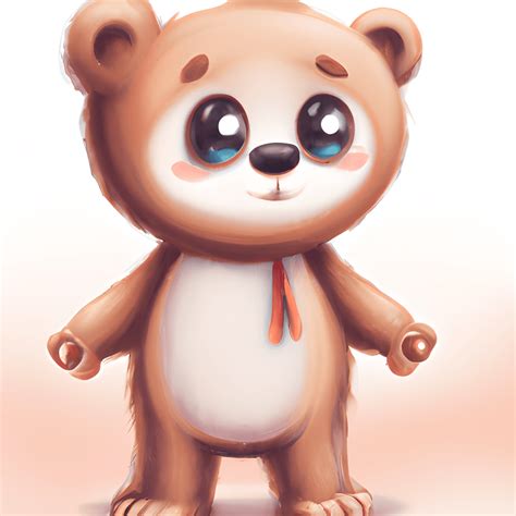 Cute Little Happy Baby Bear · Creative Fabrica