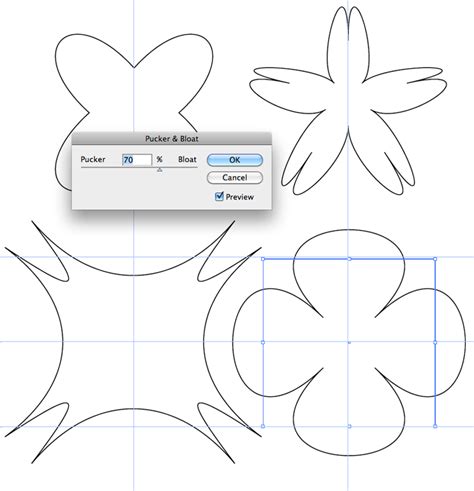 Adobe Illustrator Effects: Pucker and Bloat - kartomania.gr