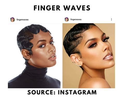 finger wave for short hair