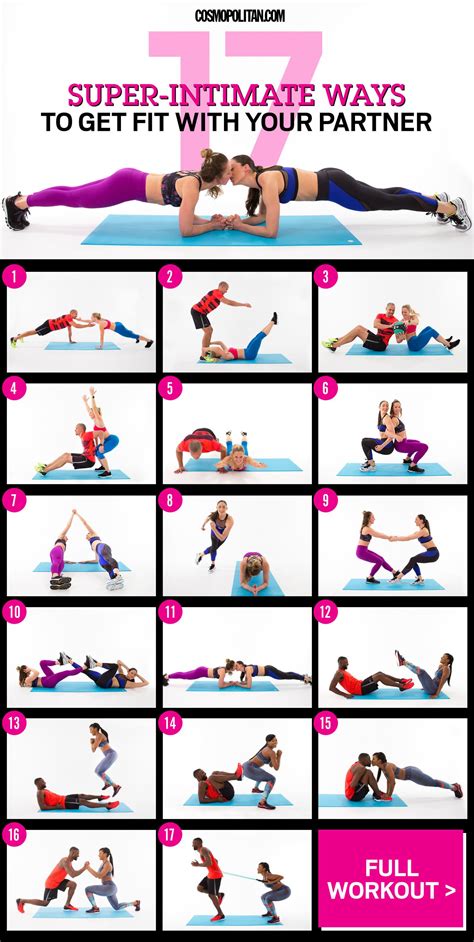 17 Super-Intimate Ways to Get Fit With Your Partner | Couples workout
