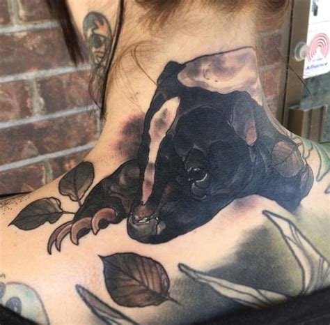 Badger tattoo by Kelsey Carman | Badger tattoo, Animal tattoo, Tattoos