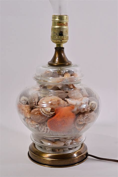 Vintage Seashells Ginger Jar Lamp, Coastal Beach Seaside Bungalow - Etsy