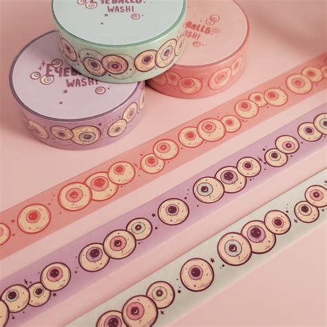 Eyeball WASHI Tape - Creepy Cute- Pastel Goth - Etsy