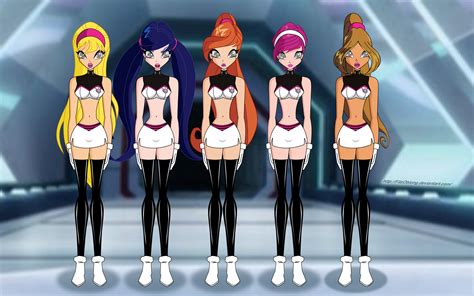 HypnoHub - blonde hair bloom (winx club) blue hair breasts brown hair
