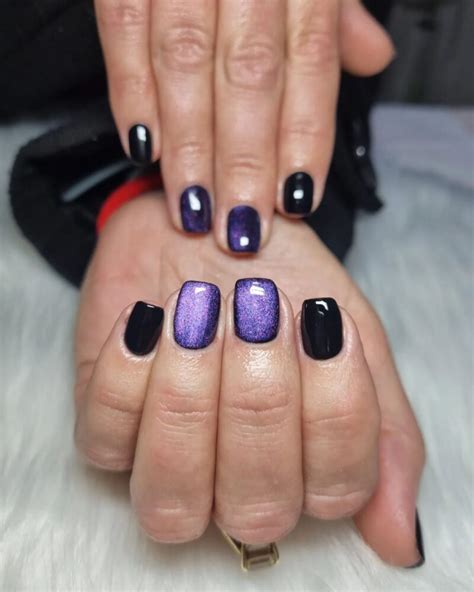 30+ Bold & Beautiful Black & Purple Nail Ideas For An Edgy Look