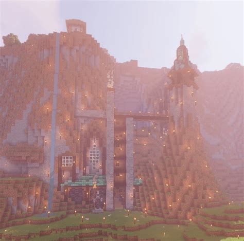 Opinions on my W.I.P. cliff base? : r/Minecraft