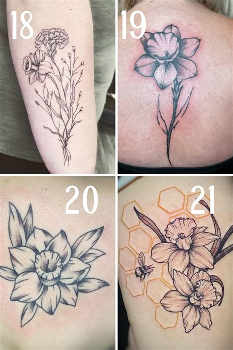 December Birth Flower Tattoo {Narcissus} - Tattoo Glee