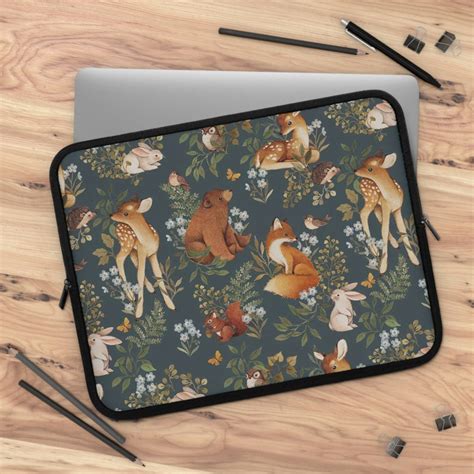 Forest Animals Laptop Sleeve Laptop Case Protective Laptop - Etsy