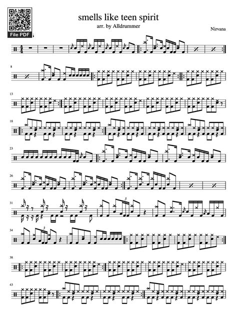 [Sheet] Smells Like Teen Spirt Violin PDF lyrics & chords