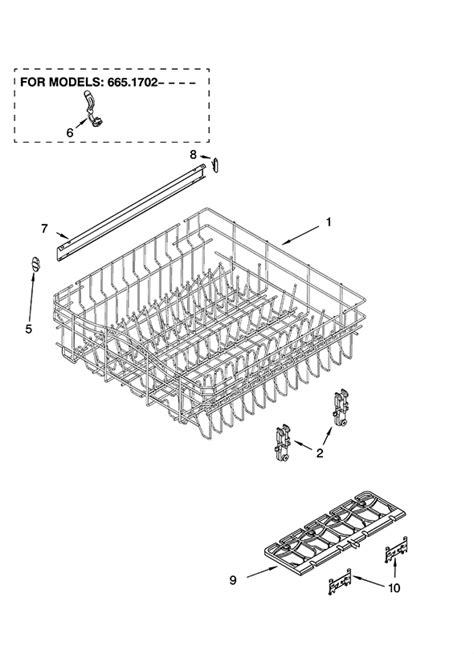 Kenmore 66517022401 Dishwasher | Partswarehouse