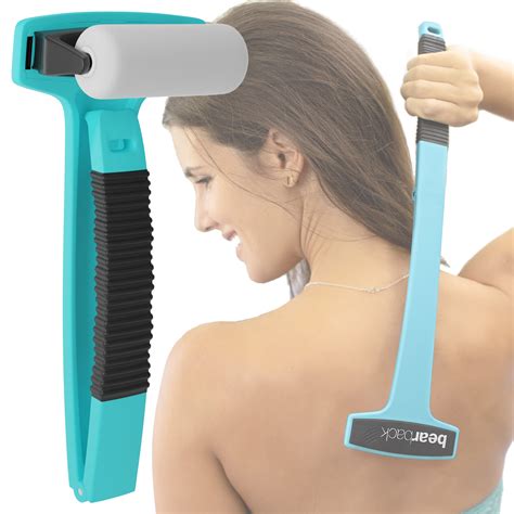 Bearback Lotion Applicator for Back & Body. Premium Long Handle Rolling