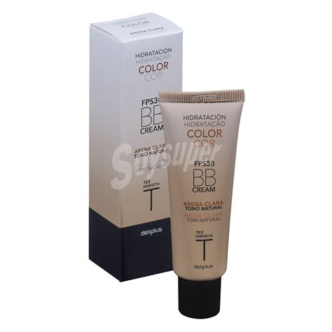 Deliplus Crema facial bb hidratante con color fps 30 tono arena clara