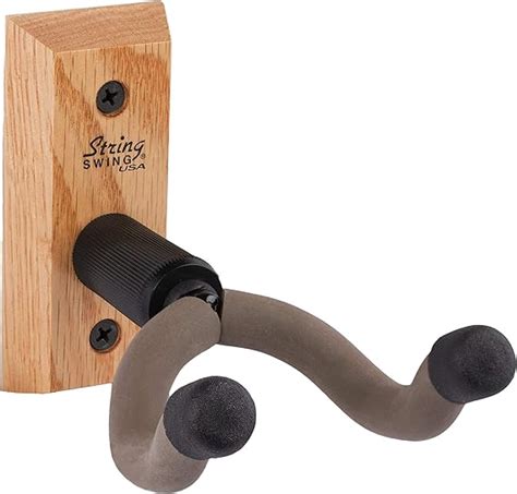 amazoncom string swing cckoak hardwood home studio guitar hanger