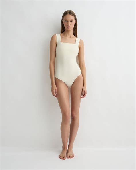 BONDI BORN® | Gwen One Piece Swimsuit in Pearl | Australian Designer