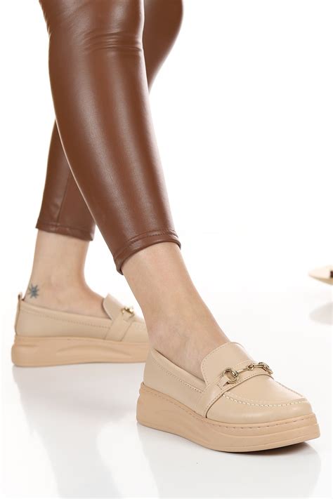 Ten Kalın Taban Loafer 129103 | ModamızBir | Modamizbir.Com