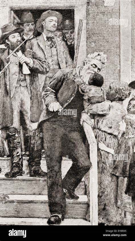 The last moments of John Brown before being taken to his execution by ...