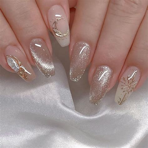 sparkling glitter nail designs   trending   unhas