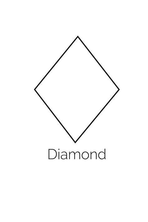 diamond shape template clip art